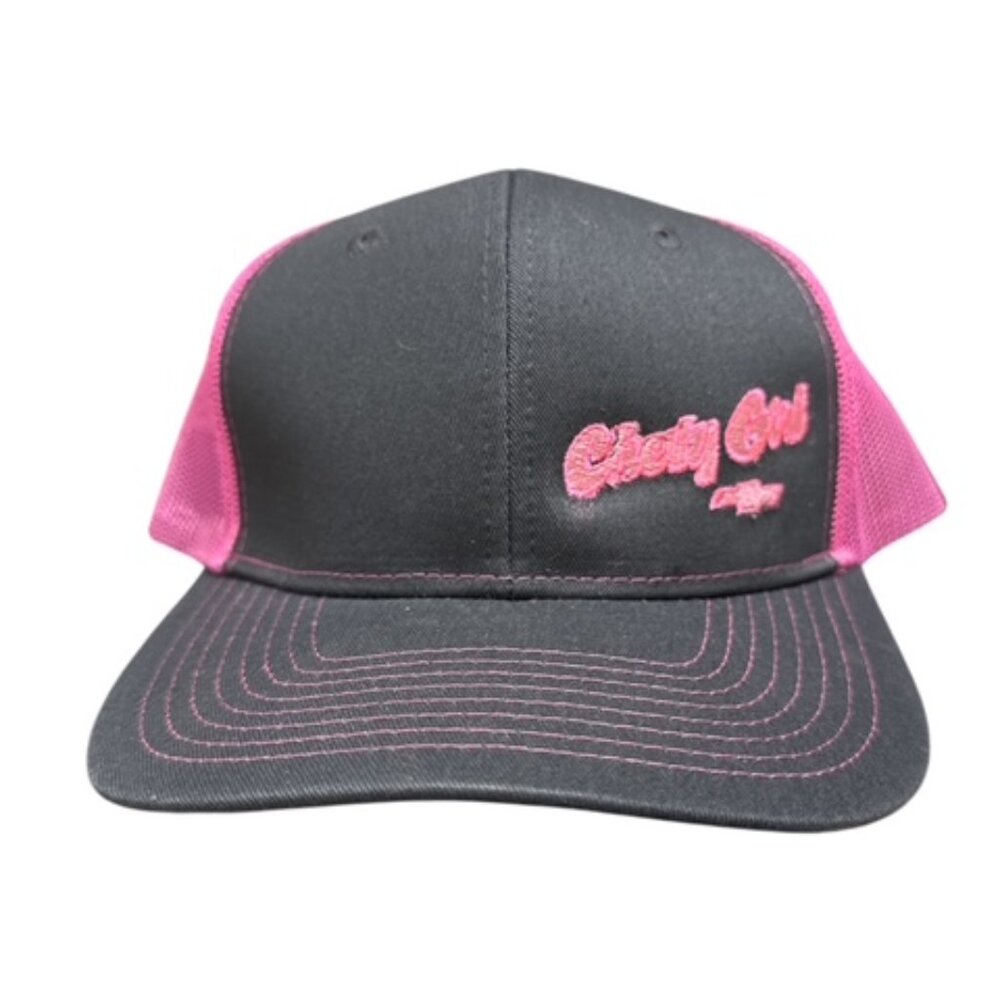 Chevy Girl w/ Bowtie Embroidered Cap by Port Authority  Gary and Pink